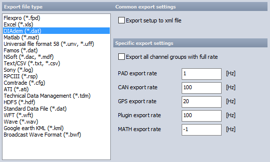 Exporting Data Dewesoft Training Portal