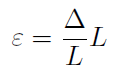 Strain equation formula