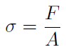 Stress equation formula